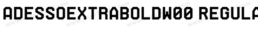 AdessoExtraBoldW00 Regular字体转换